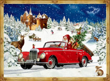 Winterfahrt im Oldtimer - Adventskalender