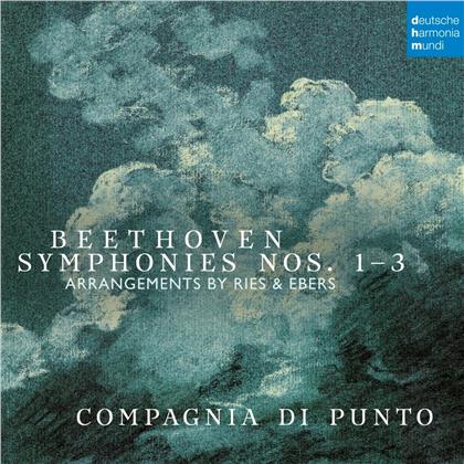 Compagnia Di Punto & Ludwig van Beethoven (1770-1827) - Symphonies Nos. 1, 2 & 3 (Arr. for Small Orch.) (2 CDs)