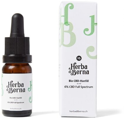 Herba di Berna Fullspectrum Bio CBD Hanföl 6% - 10ml