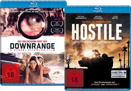 Downrange (2017) / Hostile (2017) (Limited Edition, 2 Blu-rays)