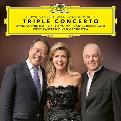Anne-Sophie Mutter, Yo-Yo Ma, Daniel Barenboim & Ludwig van Beethoven (1770-1827) - Triple Concerto & Symphony (2 LP)