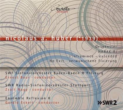 Nicolaus A. Huber (*1939), Ernest Bour, Zsolt Nagy & Gerald Eckert - Gespenster / Harakiri / L'inframinée / No Exit