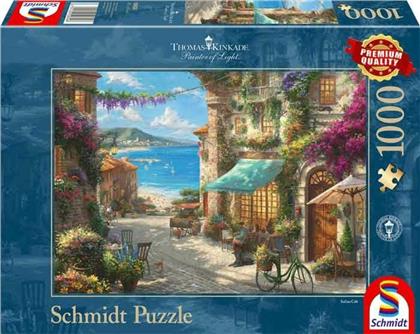 Thomas Kinkade: Café an der italienischen Riviera - 1000 Teile Puzzle