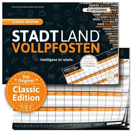 Denkriesen - Stadt Land Vollpfosten® - Classic Edition - "Intelligenz ist relativ." (Spiel)
