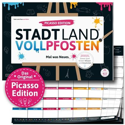 Denkriesen - Stadt Land Vollpfosten® - Picasso Edition - "Mal was Neues." (Spiel)