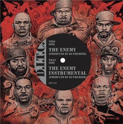D.I.T.C. - Enemy Produced By DJ Premier / Instrumental (7" Single)