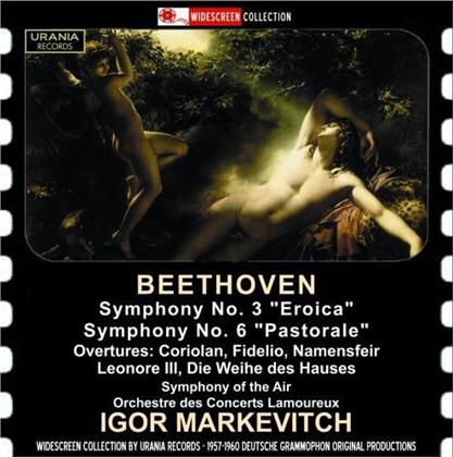 Ludwig van Beethoven (1770-1827), Igor Markevitch, Symphony Of The Air & Orchestre des Concerts Lamoureux - Symphonies & Ouvertures (2 CDs)