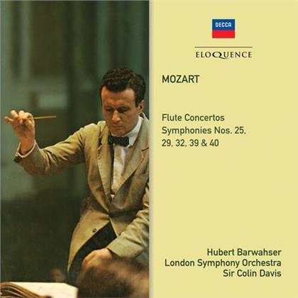 Wolfgang Amadeus Mozart (1756-1791), Sir Colin Davis, Hubert Barwasher & The London Symphony Orchestra - Flute Concertos / Sym 39 40 25 29 32 (Eloquence Australia)