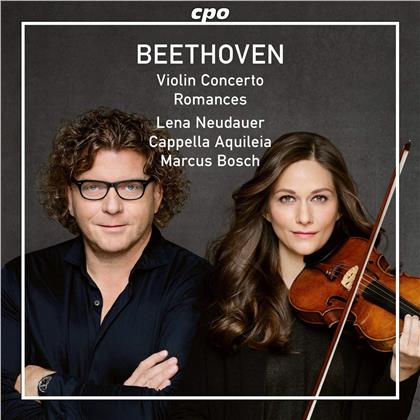 Ludwig van Beethoven (1770-1827), Marcus Bosch, Lena Neudauer & Cappella Aquileia - Violin Concerto op.61 - Romances op.40 & op.50