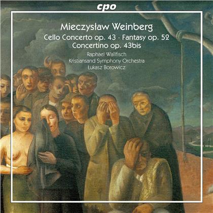 Mieczyslaw Weinberg (1919-1996), Lukasz Borowicz, Raphael Wallfisch & Kristiansand Symphony Orchestra - Cello Concerto - Fantasy - Concertino