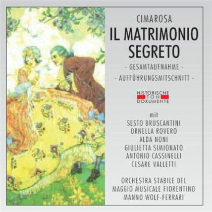 Domenico Scarlatti (1685-1757), Ermanno Wolf-Ferrari, Alda Noni, Sesto Bruscantini & Orchestra Stabile Del Maggio Musicale Fiorentino - Il Matrimonio Segreto - Florenz 1950 (2 CDs)