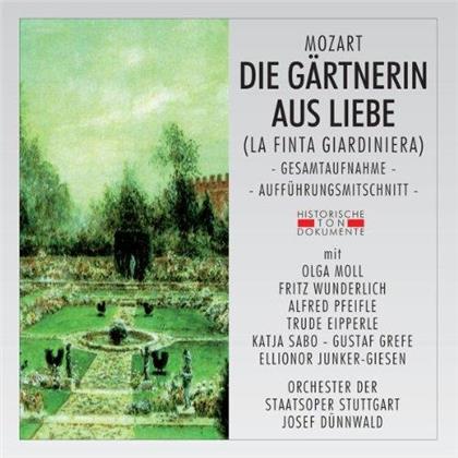 Wolfgang Amadeus Mozart (1756-1791), Josef Dünnwald, Olga Moll, Fritz Wunderlich, … - Die Gartnerin Aus Liebe - 1956 Stuttgart (2 CDs)