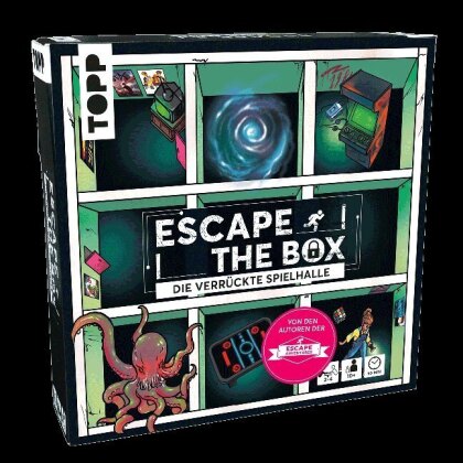 TOPP Escape The Box - Die verrückte Spielhalle: Das ultimative Escape-Room-Erlebnis als Gesellschaftsspiel!