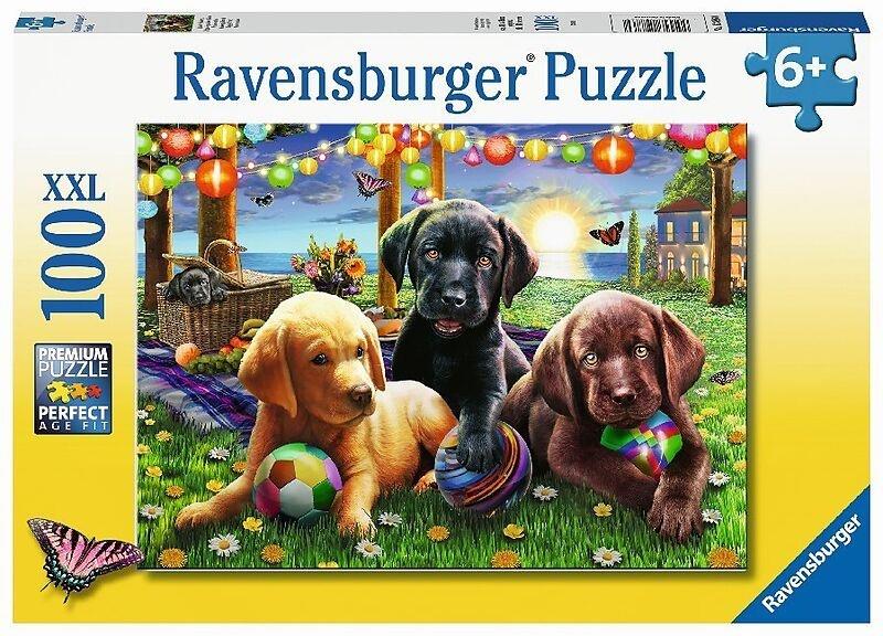 Hunde Picknick - 100 XXL-Teile Puzzle
