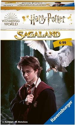 Ravensburger 20575 - Harry Potter Sagaland, Mitbringspiel für 2-4 Spieler, ab 6 Jahren, kompaktes Format, Reisespiel, Kreaturen