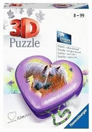 Herz Pferde '20 - 54 Teile 3D-Schatulle Puzzle