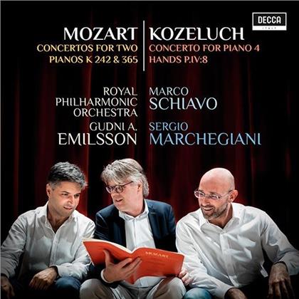 Wolfgang Amadeus Mozart (1756-1791), Leopold Anton Kozeluch (1747-1818), Gudni A. Emilsson, Marco Schiavo, … - Concertos For Two Pianos K242 &365, Concerto P.IV:8