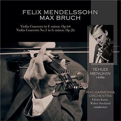 Philharmonia Orchestra, Max Bruch (1838-1920), Felix Mendelssohn-Bartholdy (1809-1847), Efrem Kurtz, Walter Süsskind, … - Mendelssohn / Bruch: Violin Cto In E Minor Op 64 / (LP)