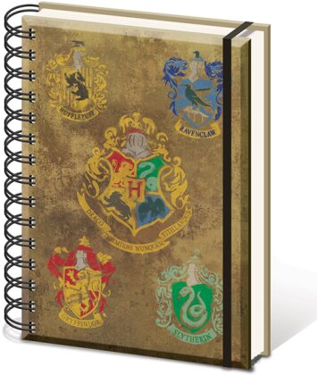 Harry Potter (Hogwarts Crest & Four Houses) Notizbuch