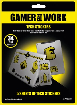 Gamer At Work - Gamer At Work (Collectables) Tech Stickers