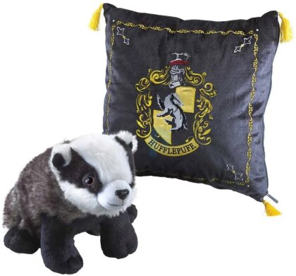 Harry Potter - Hufflepuff - House Mascot Kissen 34 x 34 cm mit Plüschfigur 25 cm