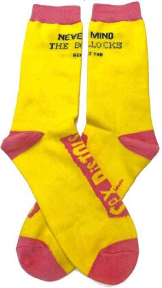 Sex Pistols - Never Mind - Yellow Socks Uk Size 7-11 (Euro Sizes Approx Size 40-45)