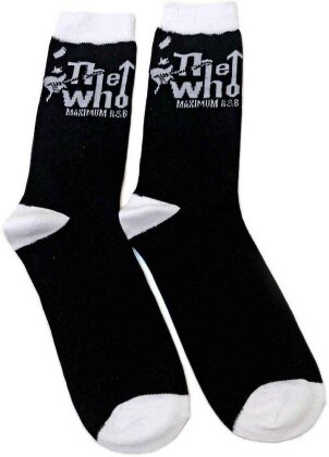 The Who - Maximum R&B - Black Socks Uk Size 7-11 (Euro Sizes Approx Size 40-45)