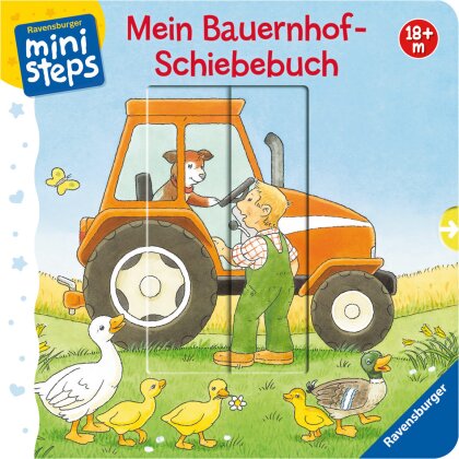 Mein Bauernhof-Schiebebuch - Schiebebuch, 12 Seiten