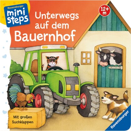 Unterwegs auf d. Bauernhof - Pappbuch, 16 Seiten