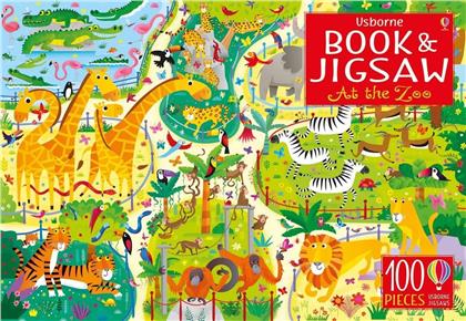 At the Zoo - Book & 100-Pieces Jigsaw Puzzle