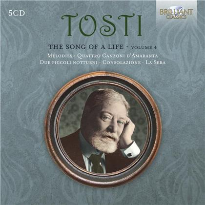 Francesco Paolo Tosti ()1846-1916), Maria Bagala, Donata D'Annunzio Lombardi, Cinzia Forte, Giuseppina Piunti, … - The Song Of A Life - Complete Songs For Voice And Piano (5 CDs)