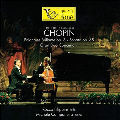 Frédéric Chopin (1810-1849), Rocco Filippini & Michele Campanella - Polonaise Brillante Op. 3 - Sonata Op.65 (Hybrid SACD)