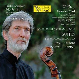 Johann Sebastian Bach (1685-1750) & Rocco Filippini - Suites Per Violoncello Solo BWV 1009-1010 (LP)