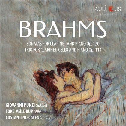 Johannes Brahms (1833-1897), Giovanni Punzi, Toke Moldruk & Constantino Catena - Sonatas Op.120, Trio Op. 114