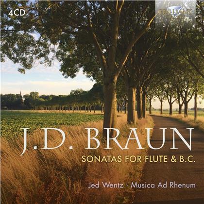 Job Ter Haar, Musica Ad Rhenum, J.D. Braun & Jed Wentz - Sonatas For Flute & B.C. (4 CDs)