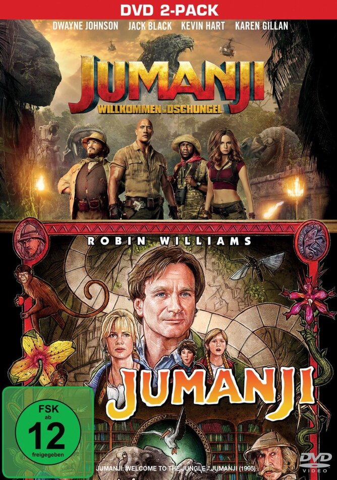 Jumanji / Jumanji - Willkommen im Dschungel (2 DVDs)