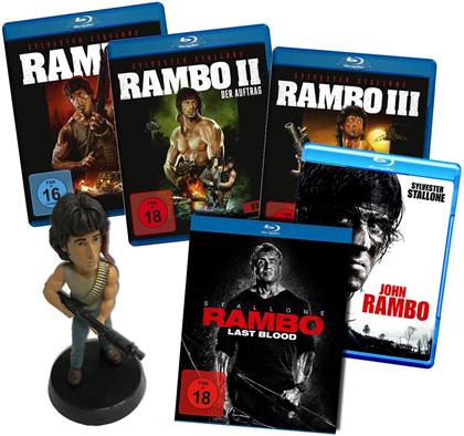 Rambo 1-5 - Rambo Figur Geschenkset (5 Blu-rays)