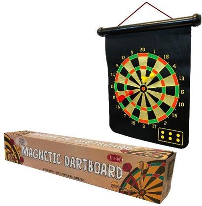 Retr-Oh - Magnetic Dartboard, 1 Dartboard, 6 Dart-Pfeile