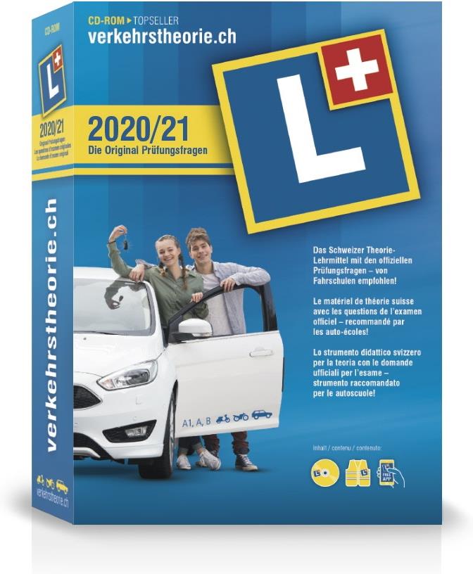 verkehrstheorie.ch 2020/21 [Kat. A1+A+B] (D/F/I) inkl. Sicherheitsweste * 201702