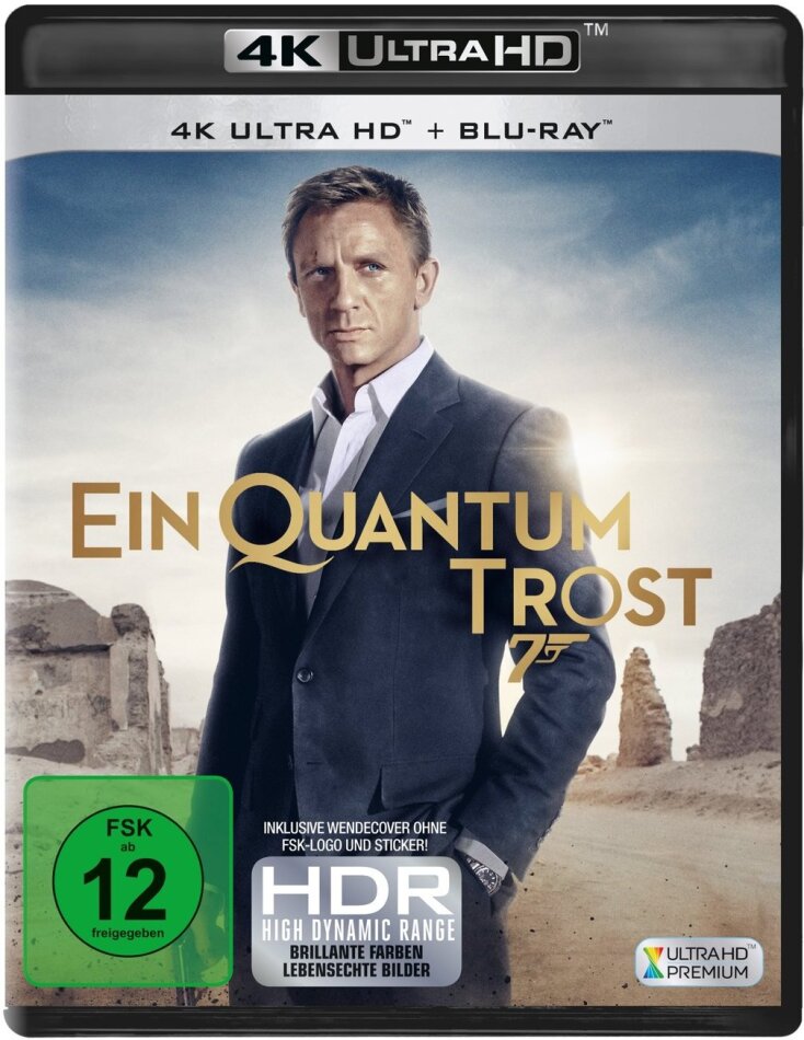 James Bond: Ein Quantum Trost (2008) (4K Ultra HD + Blu-ray)
