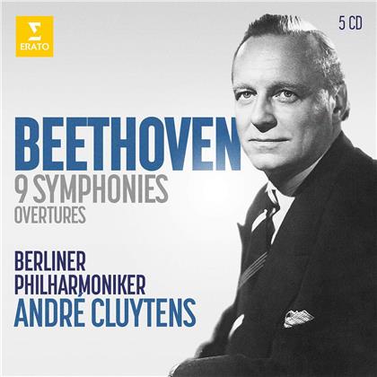 Ludwig van Beethoven (1770-1827), André Cluytens & Berliner Philharmoniker - Sinfonien 1-9 / Ouvertüren (5 CD)