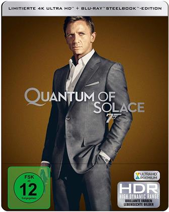 James Bond: Ein Quantum Trost (2008) (Limited Edition, Steelbook, 4K Ultra HD + Blu-ray)