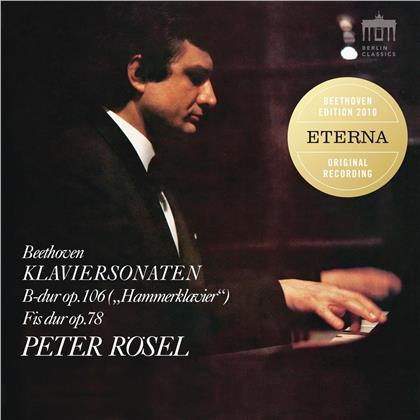 Ludwig van Beethoven (1770-1827) & Peter Rösel - Klaviersonaten B-dur op.106 Hammerklavier, Fis dur op.78