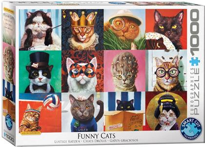 Lustige Katzen - 1000 Teile Puzzle