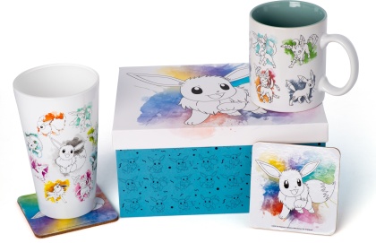 Pokemon: Eevee Gift Set - Mug & Glass & 2 Coasters