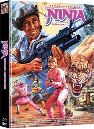 Ninja Operation 7 - Royal Warriors (1988) (Cover B, Limited Edition, Mediabook, Blu-ray + DVD)