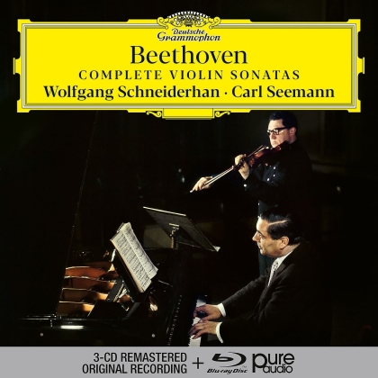 Ludwig van Beethoven (1770-1827), Wolfgang Schneiderhahn & Carl Seemann - Complete Violin Sonatas - + Blu-Ray Pure Audio (3 CDs + Blu-ray)