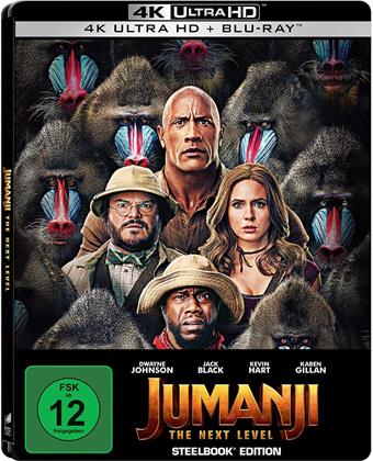 Jumanji 2 - The Next Level (2019) (Edizione Limitata, Steelbook, 4K Ultra HD + Blu-ray)