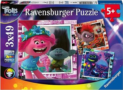 Trolls World Tour: Welttournee - 3x 49 Teile Puzzles