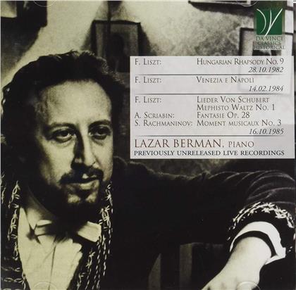 Franz Liszt (1811-1886), Alexander Scriabin (1872-1915), Sergej Rachmaninoff (1873-1943) & Lazar Berman - Piano Music (Historical Live Records) - Previously Unreleased Live Recordings